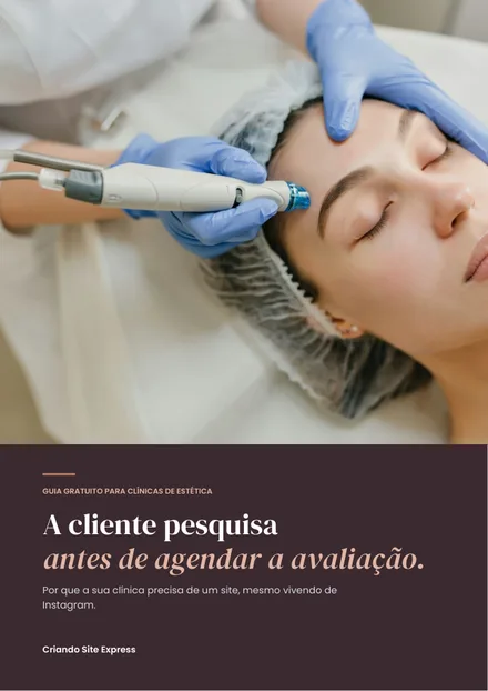 Capa do guia A cliente pesquisa antes de agendar a avaliação